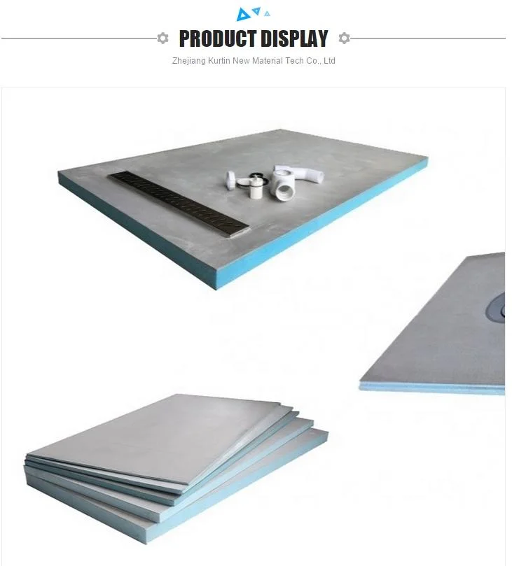 XPS Fiberglass Cement Board Shower Tray