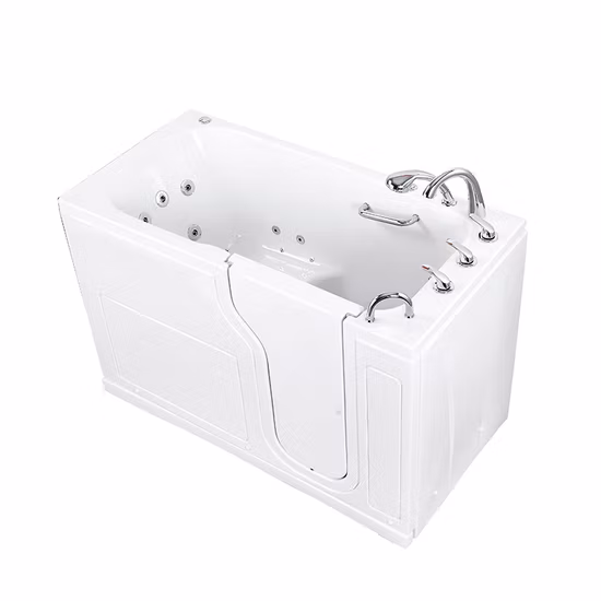 Whirlpool-Badewanne für 2 Personen mit Luft- und Wasserdüsen